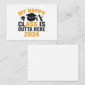 Meine Glücksklasse ist Outta Here 2024 Funny Absch Mitteilungskarte (Vorne/Hinten)