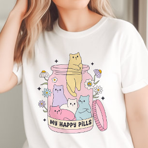 Meine Glückspillen Süße Katzen Tri-Blend Shirt
