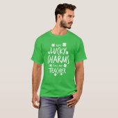 Meine Glückssträhne nennen mich Lehrer St. Patrick T-Shirt (Vorne ganz)