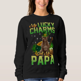 Meine Glückssträhne nennen mich Papa perfekte Idee Sweatshirt
