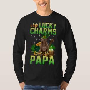 Meine Glückssträhne nennen mich Papa perfekte Idee T-Shirt