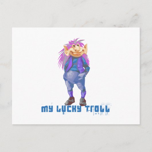 meine Glückstrolle Postkarte (Vorderseite)