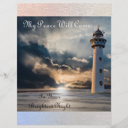 Meine Gnade kommt, mein Frieden kommt stationär (Rückseite)