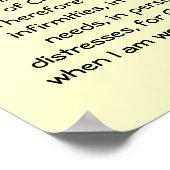 Meine Gnade reicht für Ihr Bibelangebot Poster (Ecke)