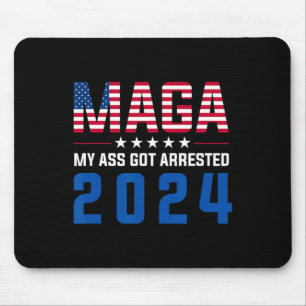 Meine Got Festnahme 2024 Funny Anti-Trump Democrat Mousepad