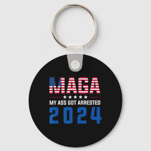 Meine Got Festnahme 2024 Funny Anti-Trump Democrat Schlüsselanhänger