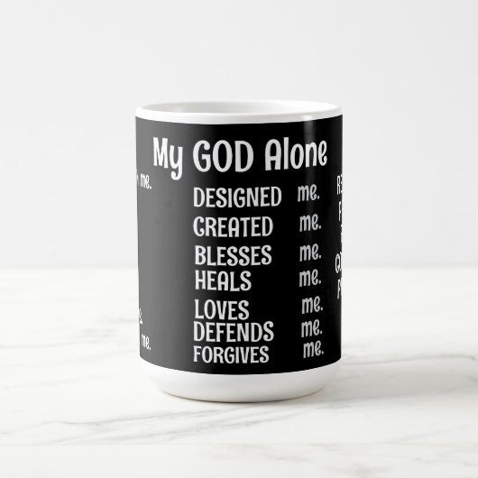 MEINE GOTT ALLEIN-Spezialität-Tasse Kaffeetasse (Mittel)