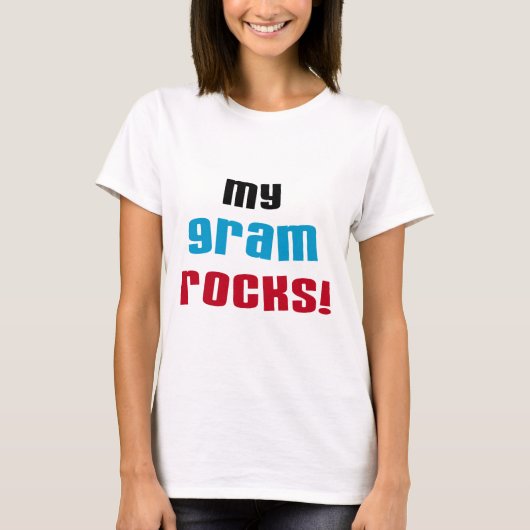 Meine Gram Rocks T - Shirt und Geschenke (Vorderseite)