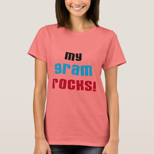 Meine Gram Rocks T - Shirt und Geschenke (Vorderseite)