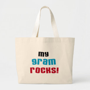 Meine Gram Rocks T - Shirt und Geschenke Jumbo Stoffbeutel