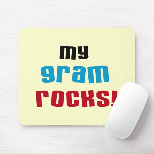 Meine Gram Rocks T - Shirt und Geschenke Mousepad (Mit Mouse)