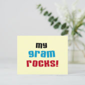 Meine Gram Rocks T - Shirt und Geschenke Postkarte (Stehend Vorderseite)
