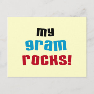 Meine Gram Rocks T - Shirt und Geschenke Postkarte