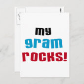 Meine Gram Rocks T - Shirt und Geschenke Postkarte (Vorne/Hinten)