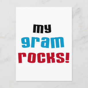 Meine Gram Rocks T - Shirt und Geschenke Postkarte