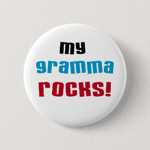 Meine Gramma Rocks T - Shirt und Geschenke Button