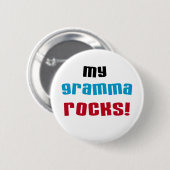 Meine Gramma Rocks T - Shirt und Geschenke Button (Vorne & Hinten)