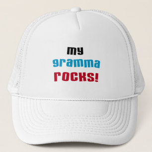 Meine Gramma Rocks T - Shirt und Geschenke Truckerkappe