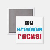 Meine Grammie Rocks T Shirts und Geschenke Magnet (Vorderseite/Rückseite)