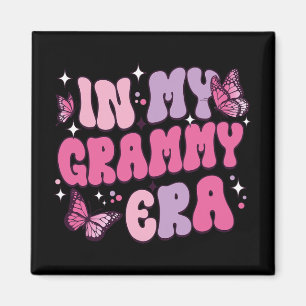 Meine Grammy Era Funny Butterfly Groovy Retro Mütt Magnet