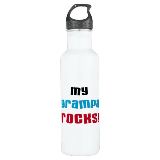 Meine Grampa Rocks Trinkflasche (Vorderseite)