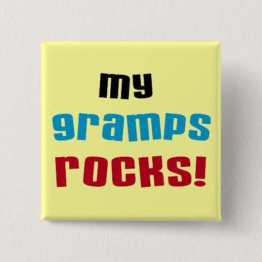 Meine Grampen Rocks T - Shirt und Geschenke Button (Vorderseite)