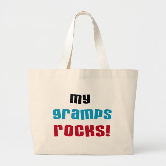 Meine Grampen Rocks T - Shirt und Geschenke Jumbo Stoffbeutel (Vorne)