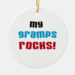 Meine Grampen Rocks T - Shirt und Geschenke Keramik Ornament