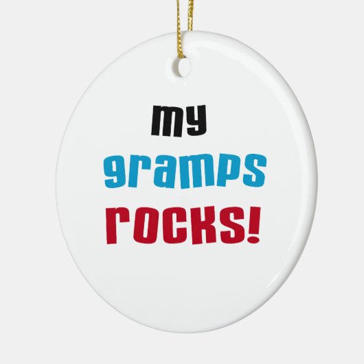 Meine Grampen Rocks T - Shirt und Geschenke Keramik Ornament (Links)