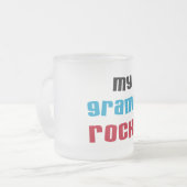 Meine Grampen Rocks T - Shirt und Geschenke Mattglastasse (Vorderseite Links)