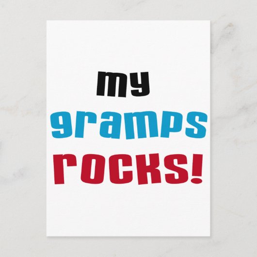 Meine Grampen Rocks T - Shirt und Geschenke Postkarte (Vorderseite)