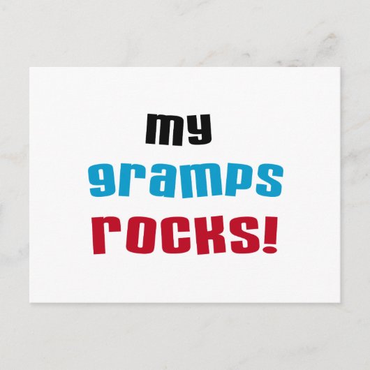 Meine Grampen Rocks T - Shirt und Geschenke Postkarte (Vorderseite)