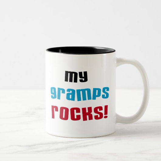 Meine Grampen Rocks T - Shirt und Geschenke Zweifarbige Tasse (Rechts)