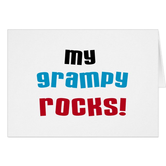 Meine Grampy Rocks T Shirts und Geschenke (Vorderseite (Horizontal))