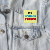 Meine Grampy Rocks T Shirts und Geschenke Button (Beispiel)