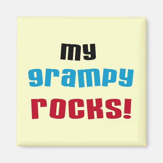 Meine Grampy Rocks T Shirts und Geschenke Magnet (Vorne)