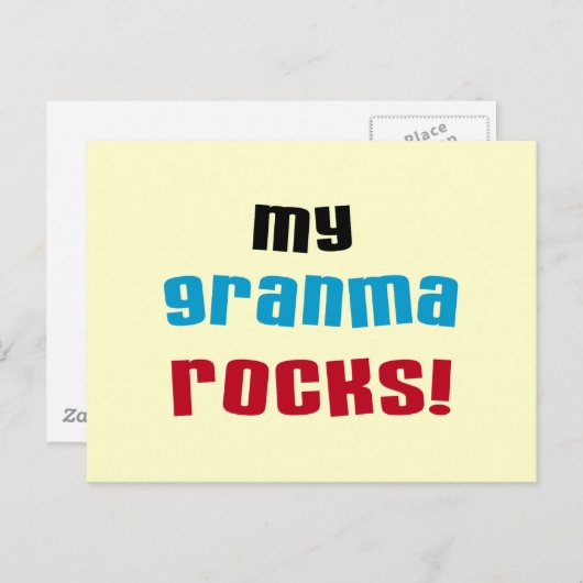 Meine Granma Rocks T Shirts und Geschenke Postkarte (Vorne/Hinten)