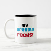 Meine Granma Rocks T Shirts und Geschenke Zweifarbige Tasse (Links)