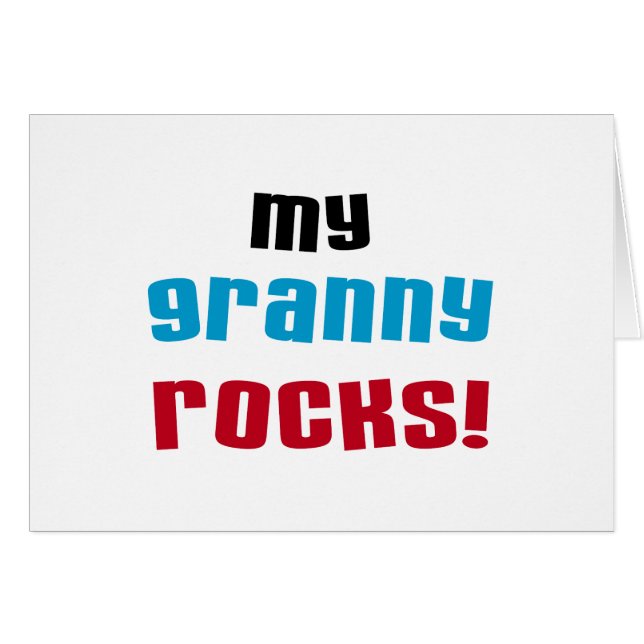 Meine Granny Rocks T Shirts und Geschenke (Vorderseite (Horizontal))