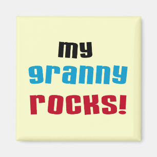 Meine Granny Rocks T Shirts und Geschenke Magnet