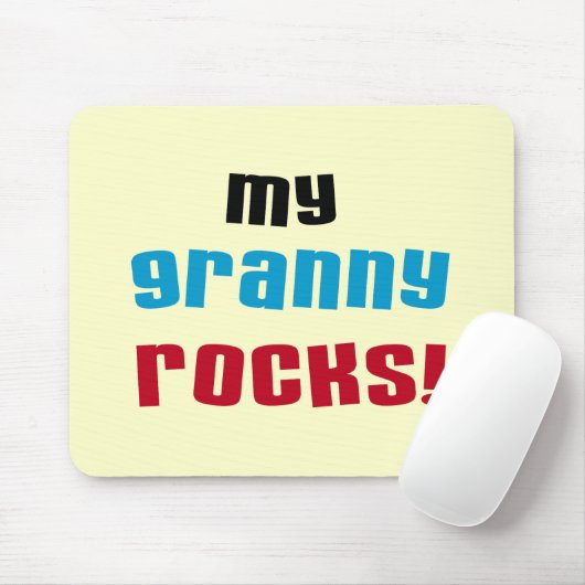 Meine Granny Rocks T Shirts und Geschenke Mousepad (Mit Mouse)