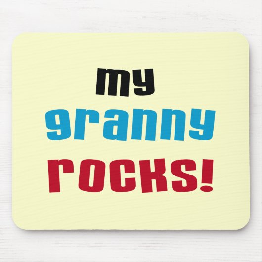 Meine Granny Rocks T Shirts und Geschenke Mousepad (Vorne)