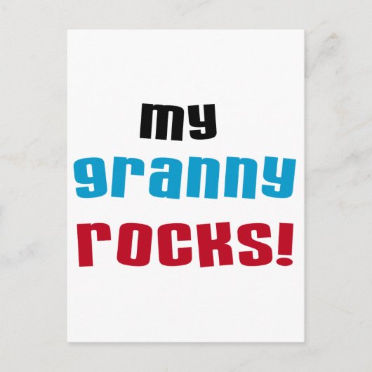 Meine Granny Rocks T Shirts und Geschenke Postkarte (Vorderseite)