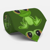 Meine Green Frog Friend Neck Tie Krawatte (Gerollt)