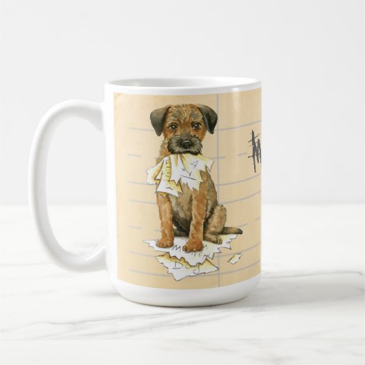 Meine Grenz-Terrier Ate Meine Hausaufgaben Kaffeetasse (Links)