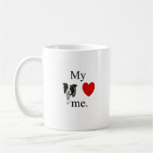 Meine Grenzcollie-Lieben ich Kaffeetasse (Links)