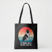Meine Grenzkollie hatte recht, wenn Sie Retro mach Tasche (Vorderseite)