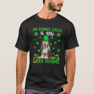 Meine Grenzkollie ist mein Glücksbringer St Patri T-Shirt