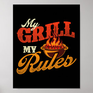 Meine Grill-Regeln - Pitmaster Byrbecue Grilling S Poster