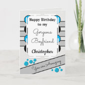 Meine großartige Boyfriend Blue Liebe, die du Gebu Karte (Vorderseite)